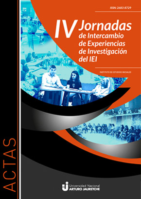 Actas de las IV Jornadas de Intercambio de Experiencias de Investigación del IEI